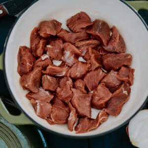 Cubed beef stew meat from Pure Valley Farms