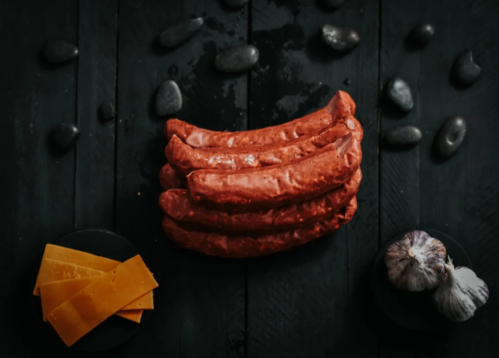 Beef smokies from Pure Valley Farms, six per package