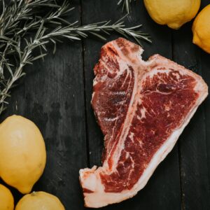 Beef T-bone steak from Pure Valley Farms
