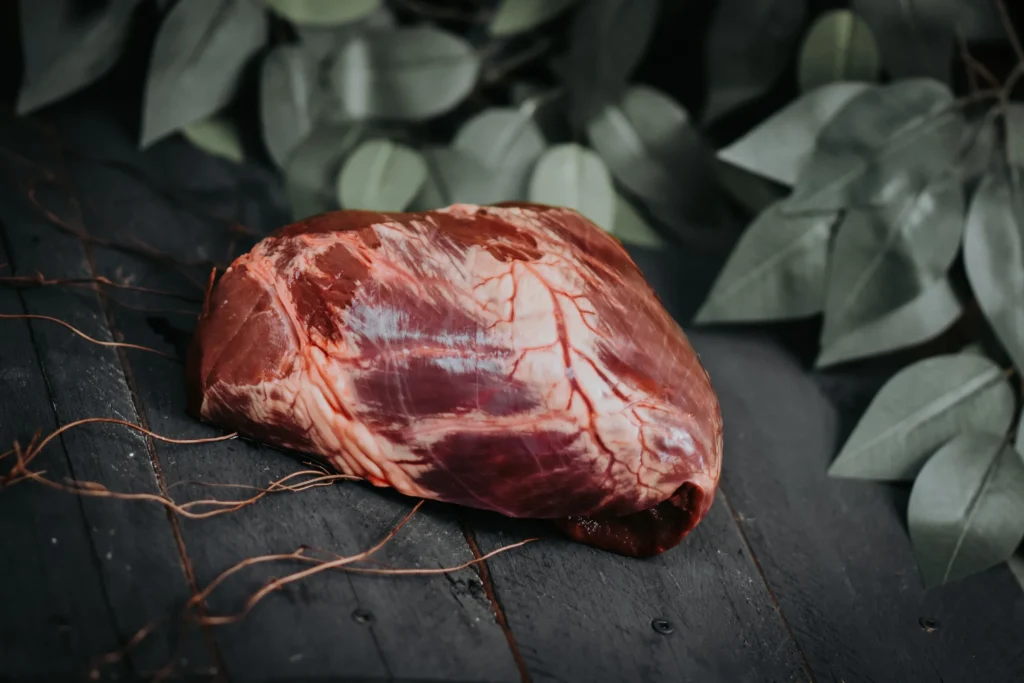 Whole beef heart from Pure Valley Farms